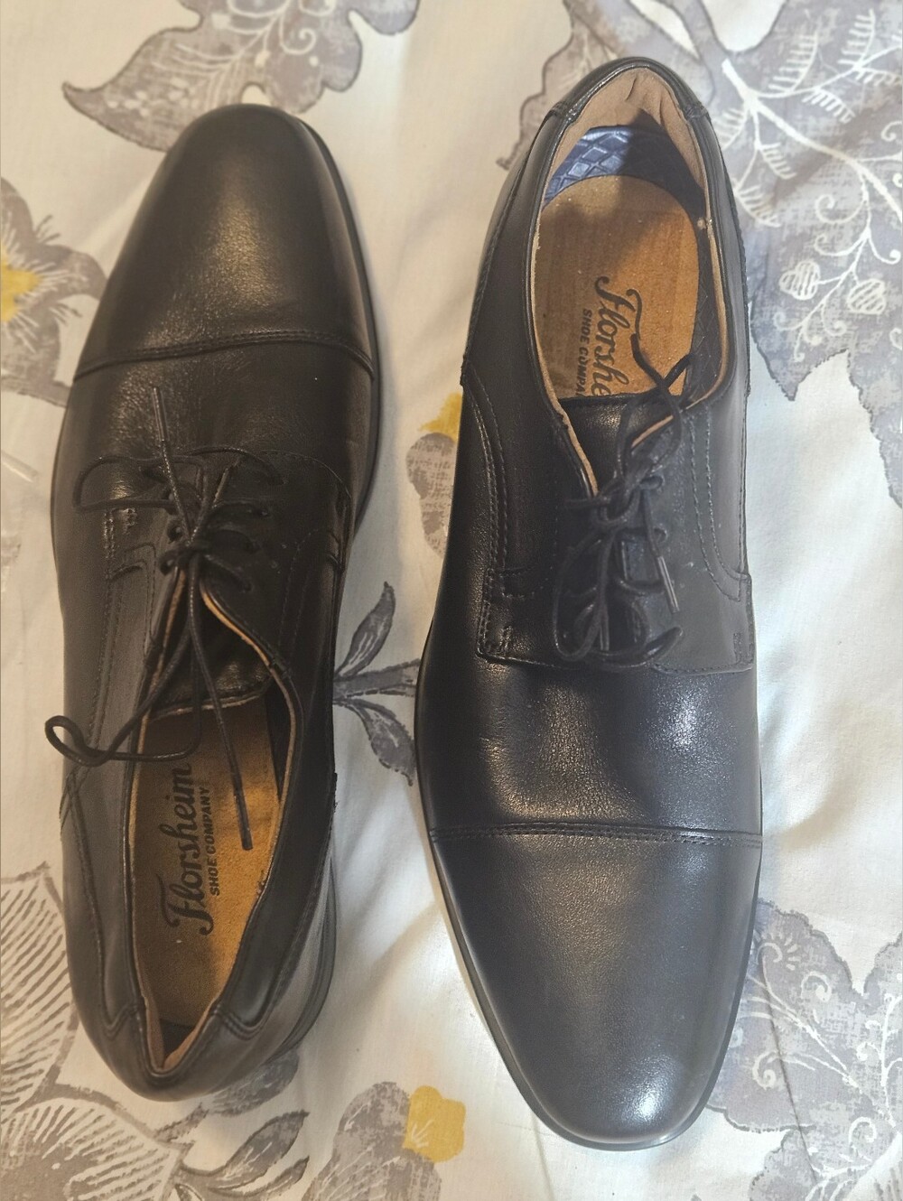 Florsheim Black Midtown Cap-Toe Oxford Dress Shoes - NWOB - Picture 4 of 6